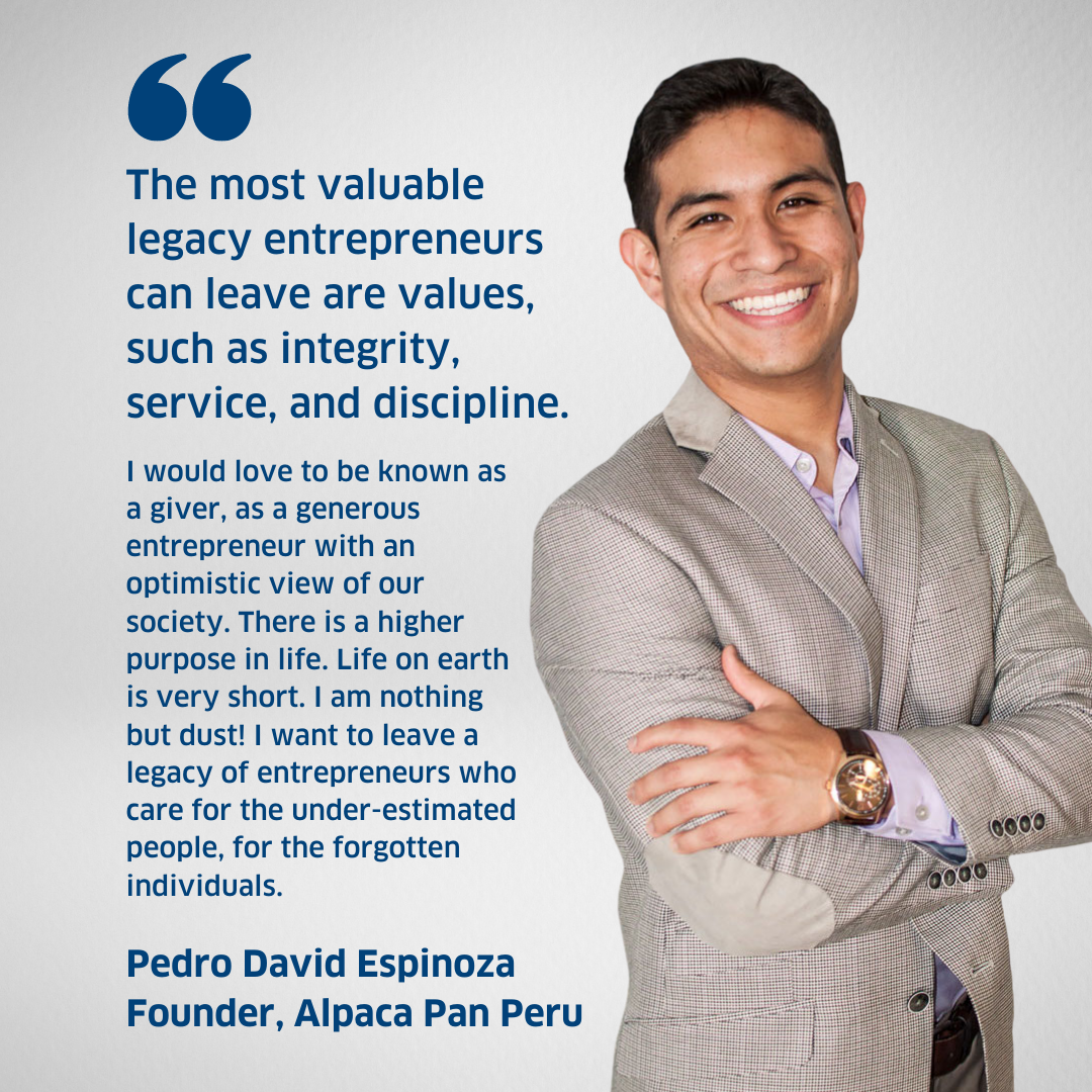 Faces of Entrepreneurship: Pedro David Espinoza, Pan Peru