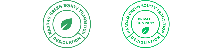 Nasdaq Green Equity Transition Designation Private Company