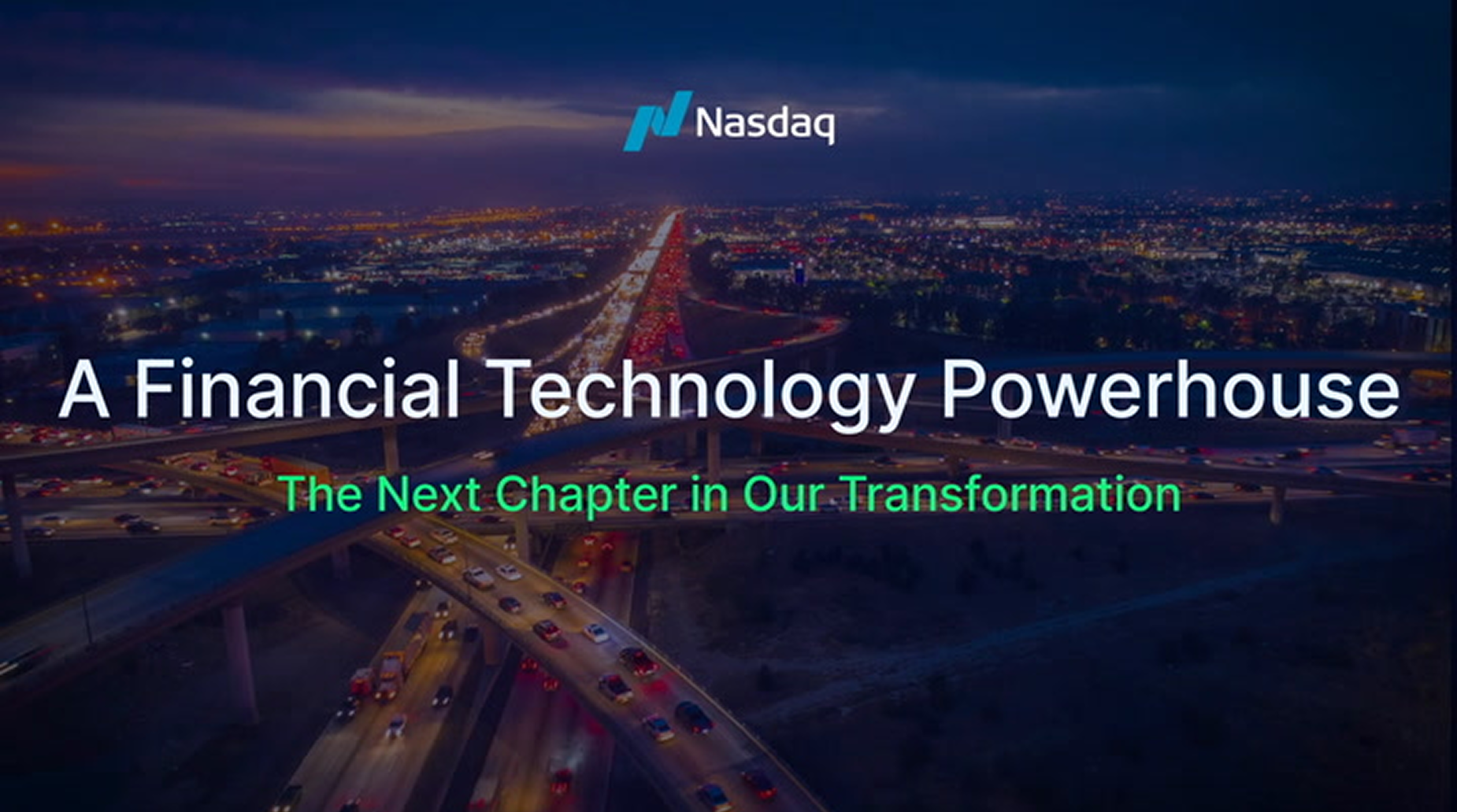 Building Nasdaq Financial Technology
