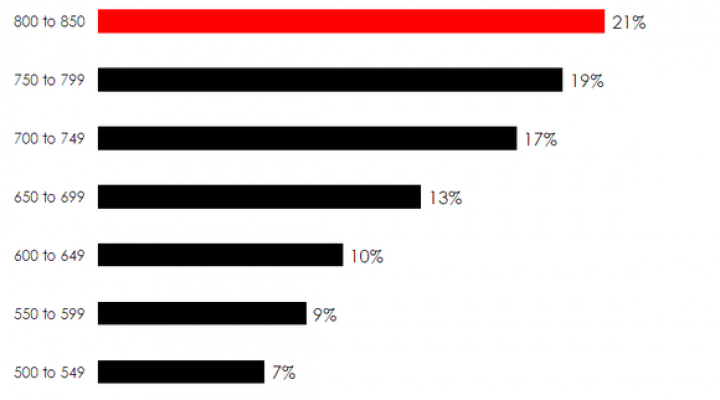 Credit Score Distribution Chart