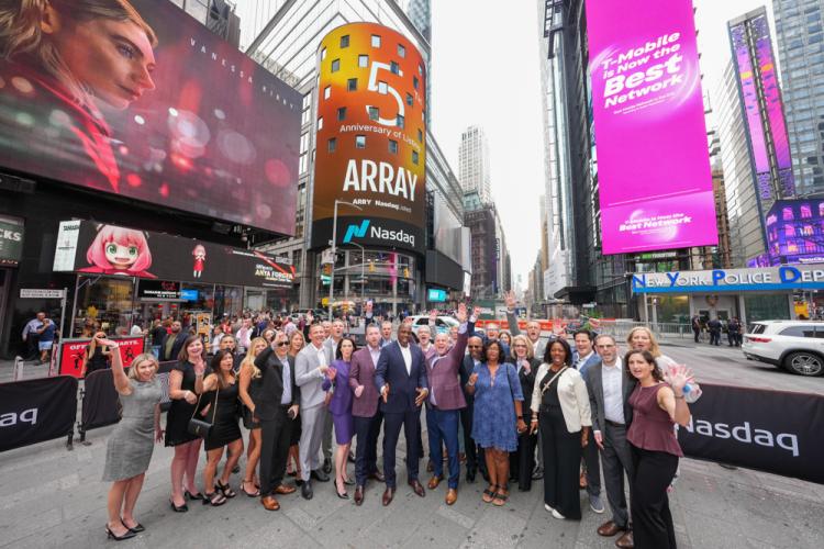 ARRAY Technologies rings the Nasdaq stock market closing bell on August 28, 2025.