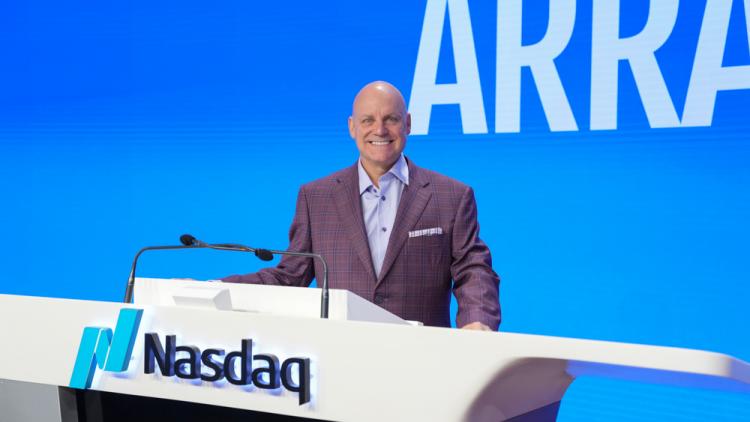 ARRAY Technologies rings the Nasdaq stock market closing bell on August 28, 2025.