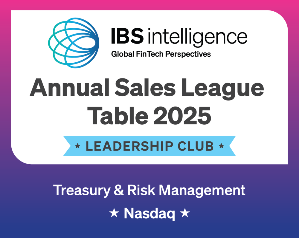 IBS Intelligence Annual Sales League - Treasury &amp; Risk Management